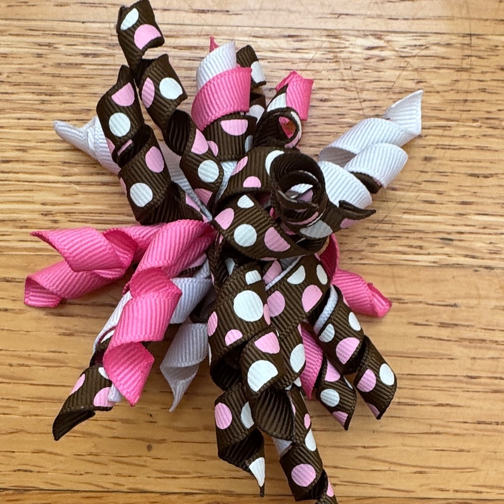 Vibrant Kids Ribbon Hair Clips Set - Picture 3 of 9